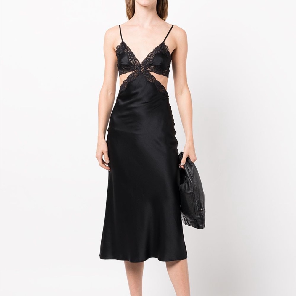 Alexander Wang cut out detail slip dress